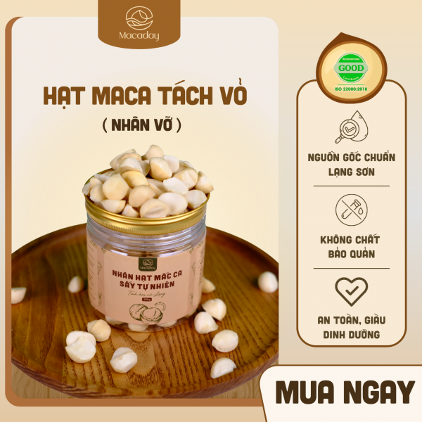 [NỨT HẠT] Nhân hạt Mắc ca sấy tự nhiên